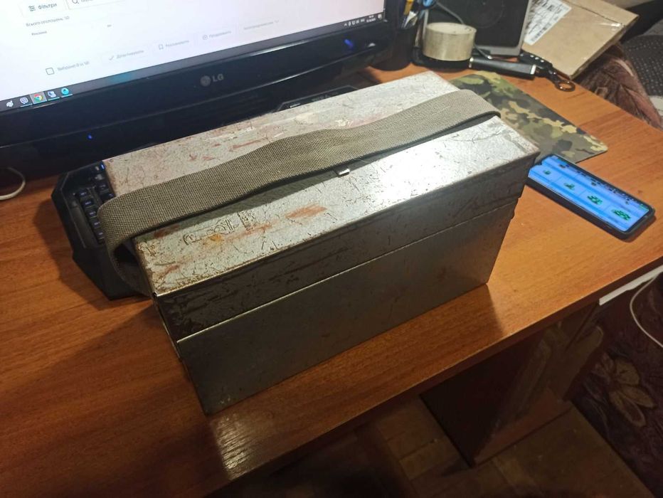 Ящик металлический трансформер сделан в СССР Витебск для инструмента