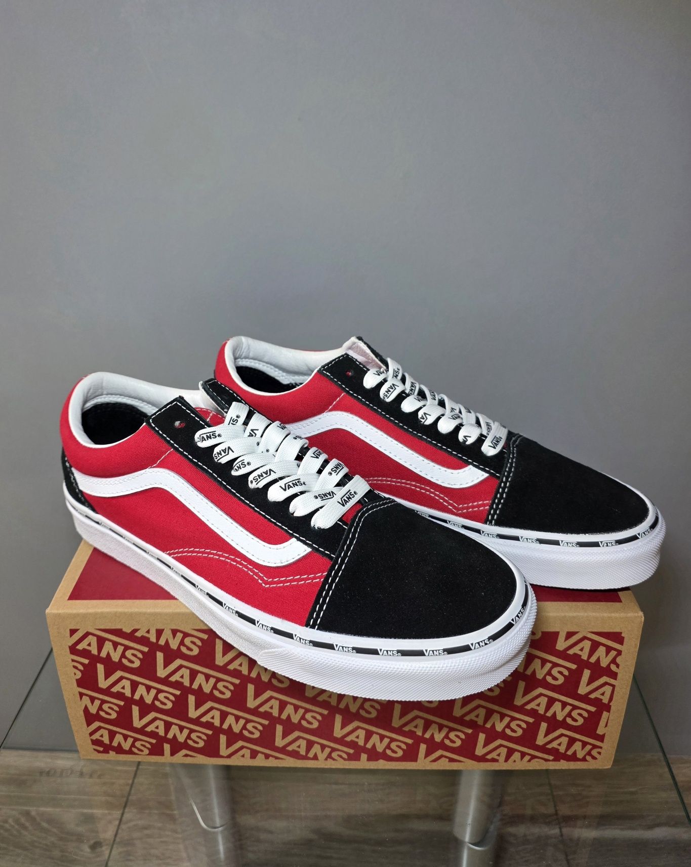Trampki Vans Old Skool Red wersja limitowana