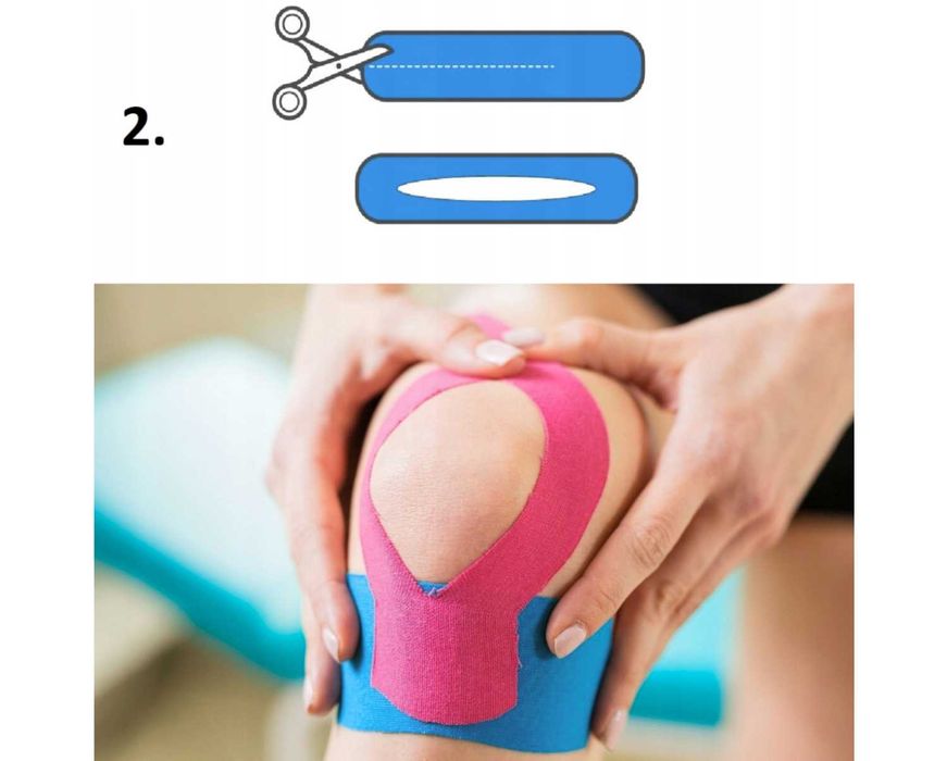 Taśma Kinezjologiczna Tape Kinesiotaping do Kolana Twarzy Plaster 5m