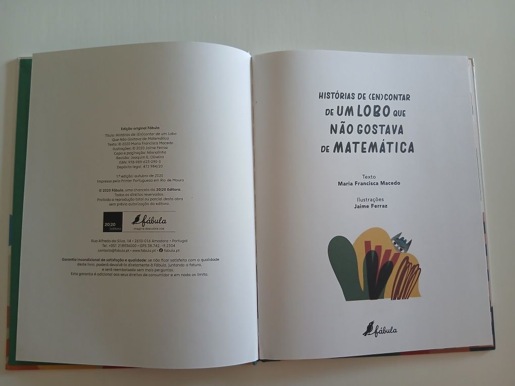 Um Lobo que Não Gostava de Matemática- Plano Nacional de Leitura