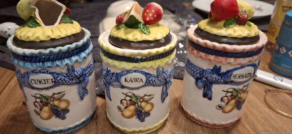 Pojemniki do kawy herbaty i cukru