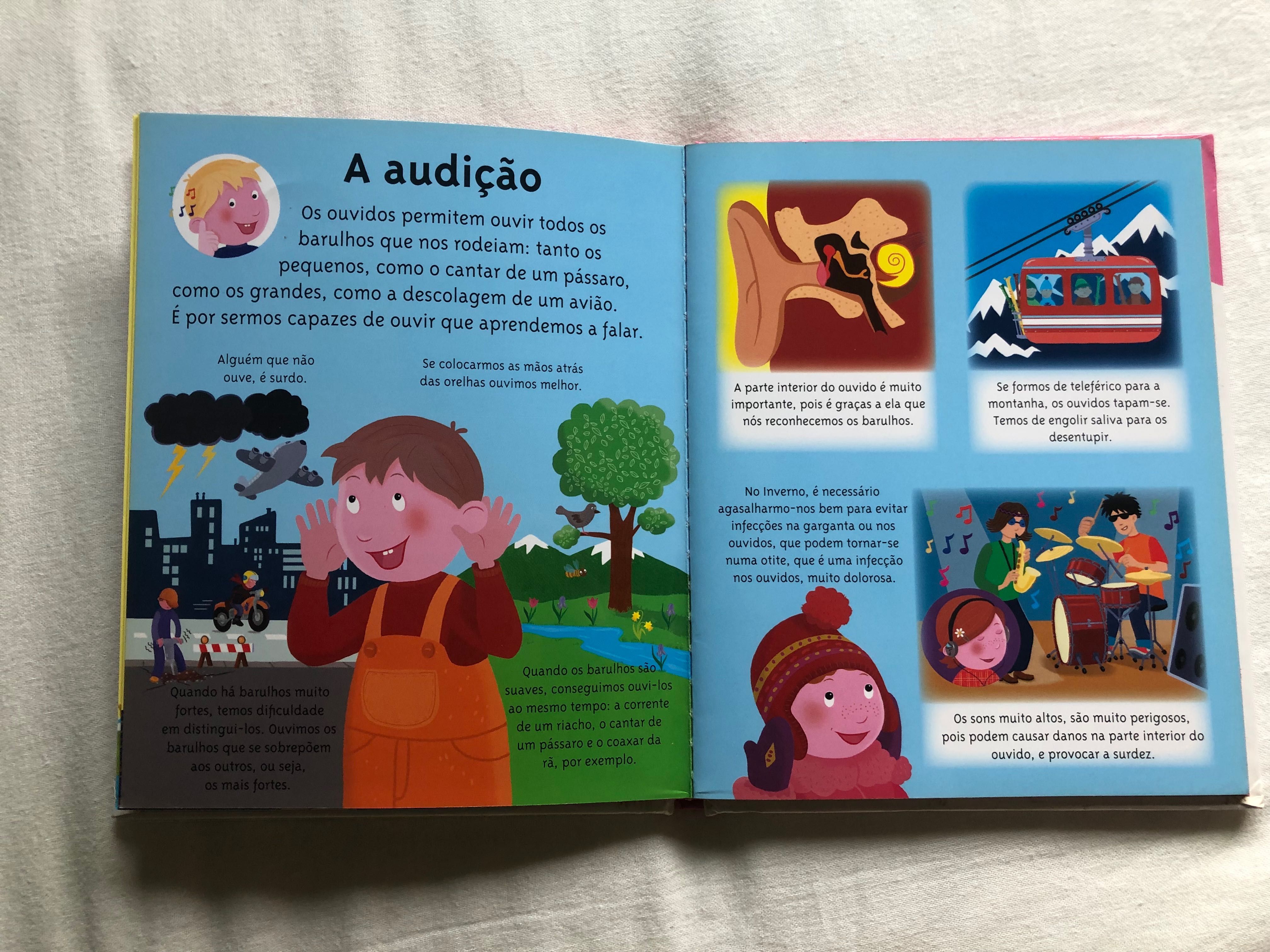 “Os cinco sentidos” livro infantil