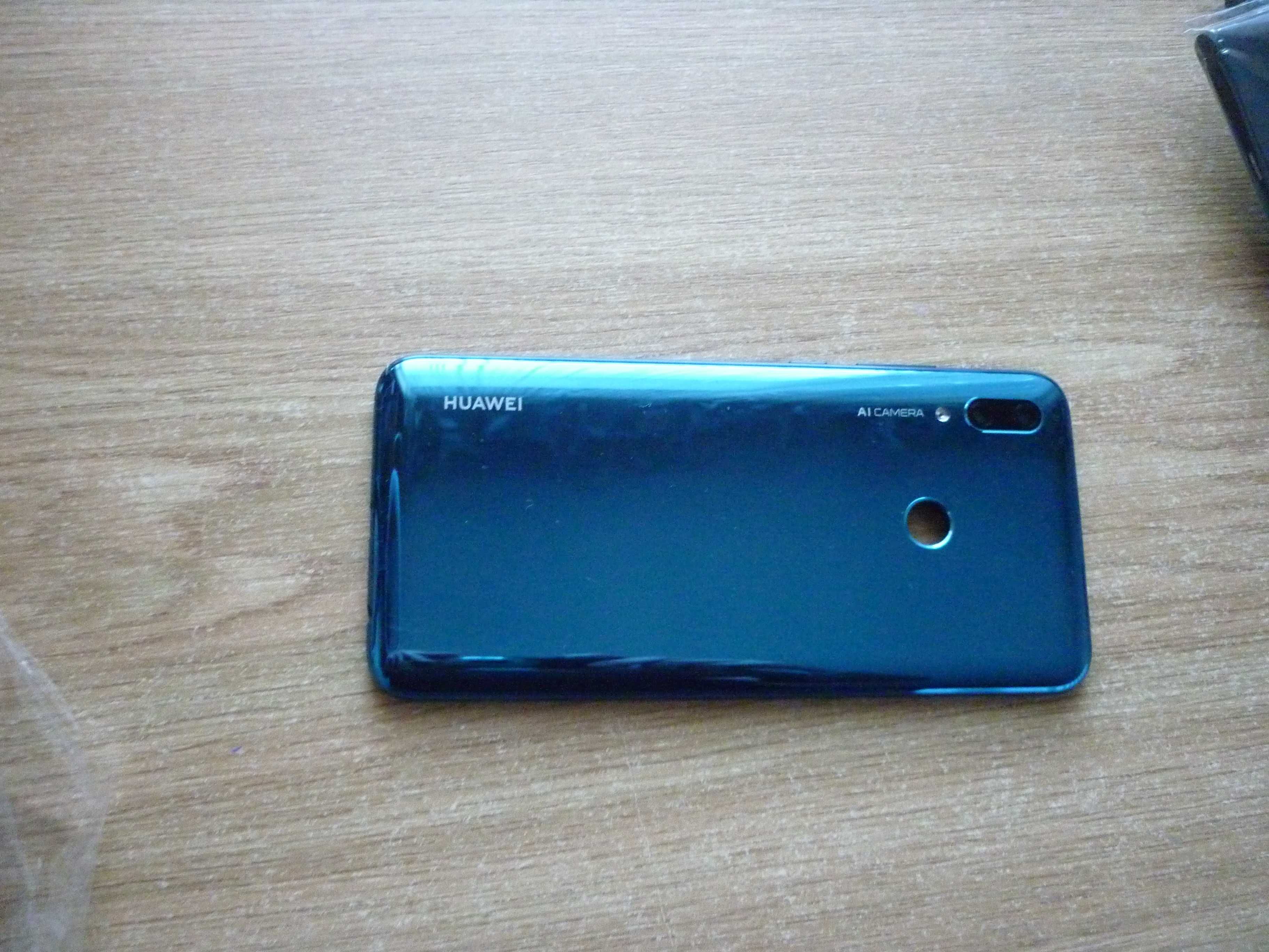 Задняя крышка Huawei P Smart 2019, синяя, Sapphire Blue, черная