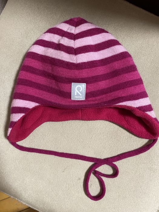 Reima шапка на зав‘язку для дівчинки зимова 48