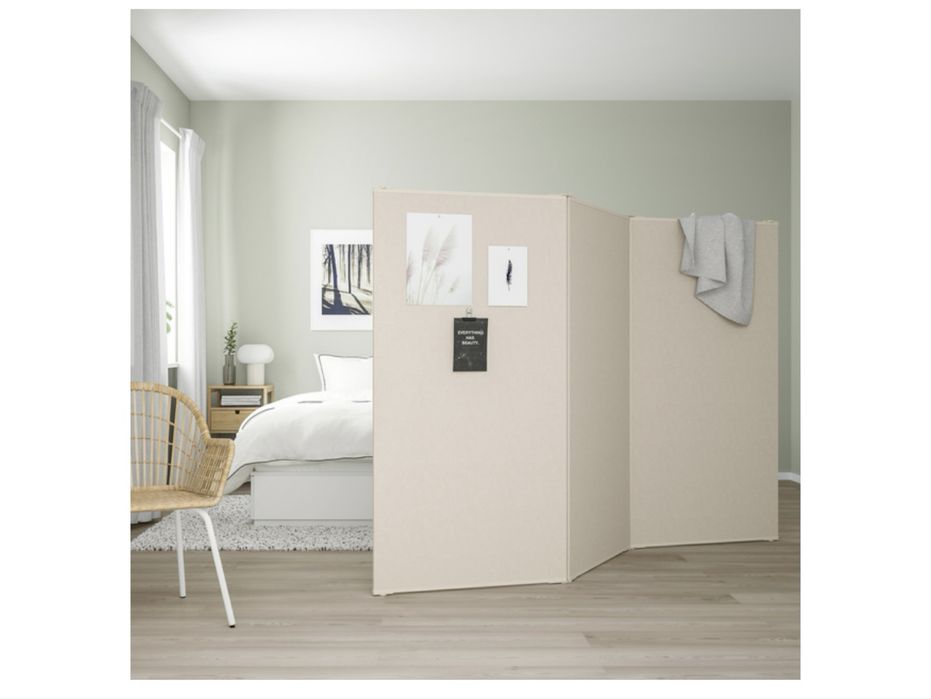 Ширма IKEA VARHAUG бежевий, 242х157 см