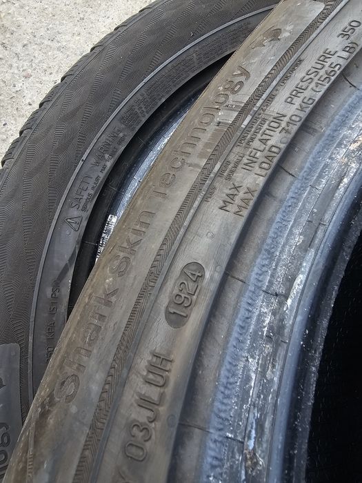 Opony Zimowe 2szt R17 215/60-8mm-Uniroyal-24rok