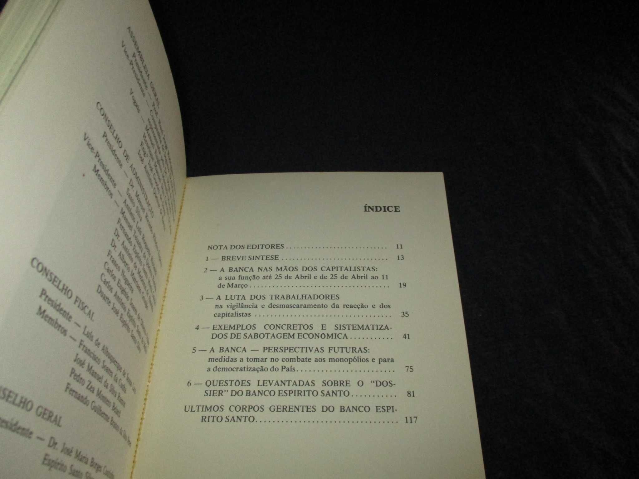 Livro Sabotagem Económica Dossier Banco Espírito Santo