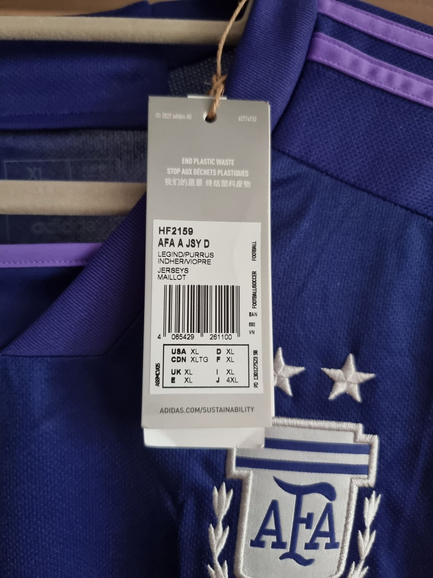 Koszulka piłkarska Argentyna 2022 Adidas Mistrzostwa Świata