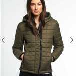 Superdry pikowna przejściowa kurtka khaki xs kaptur