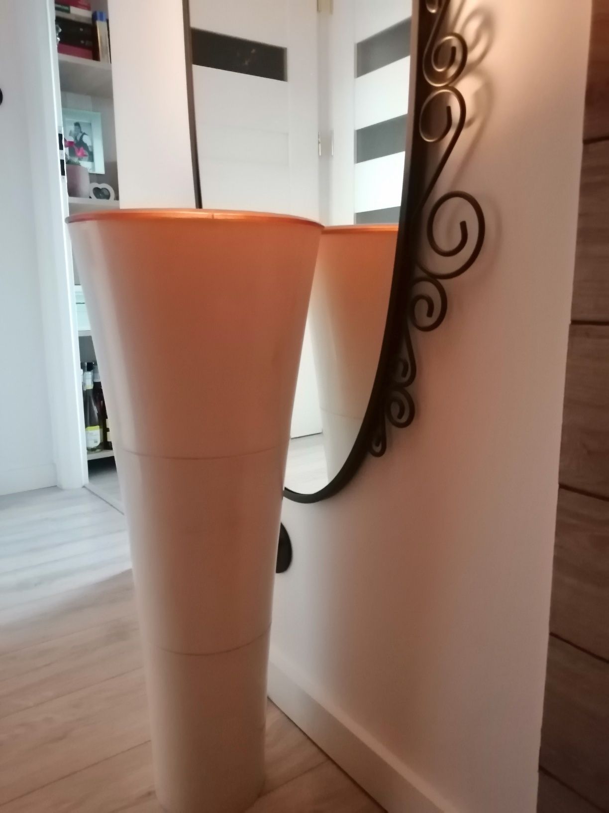 IKEA limitka z 2000 roku lampa stojąca bialo/złota