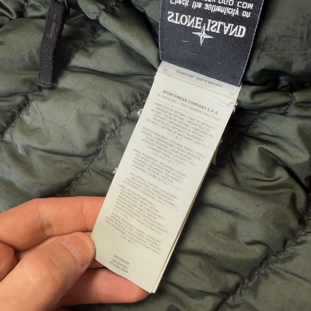 stone island micro down мікропуховик оригінальний