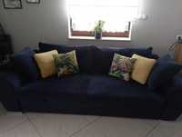 Sofa Gaspar IV z BRW w kolorze granatowym