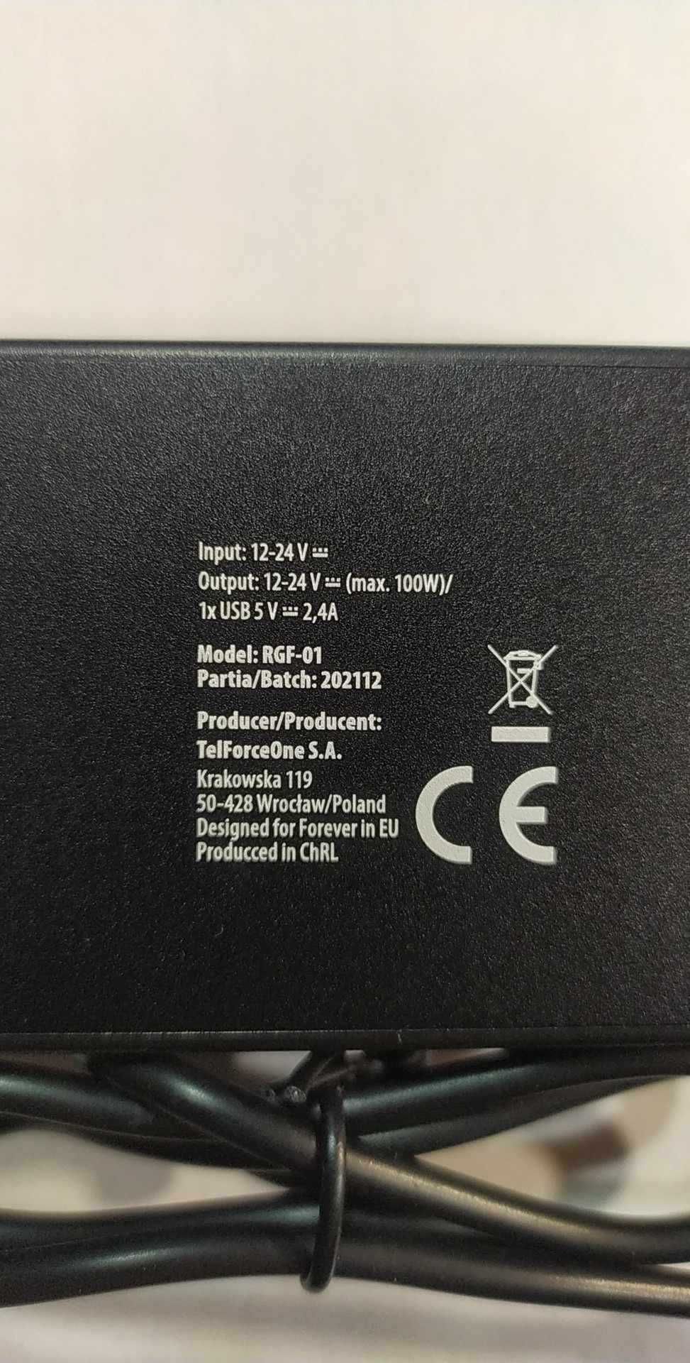 Forever rozdzielacz gniazda zapalniczki samochodowej 3x + 2xUSB 2,4A