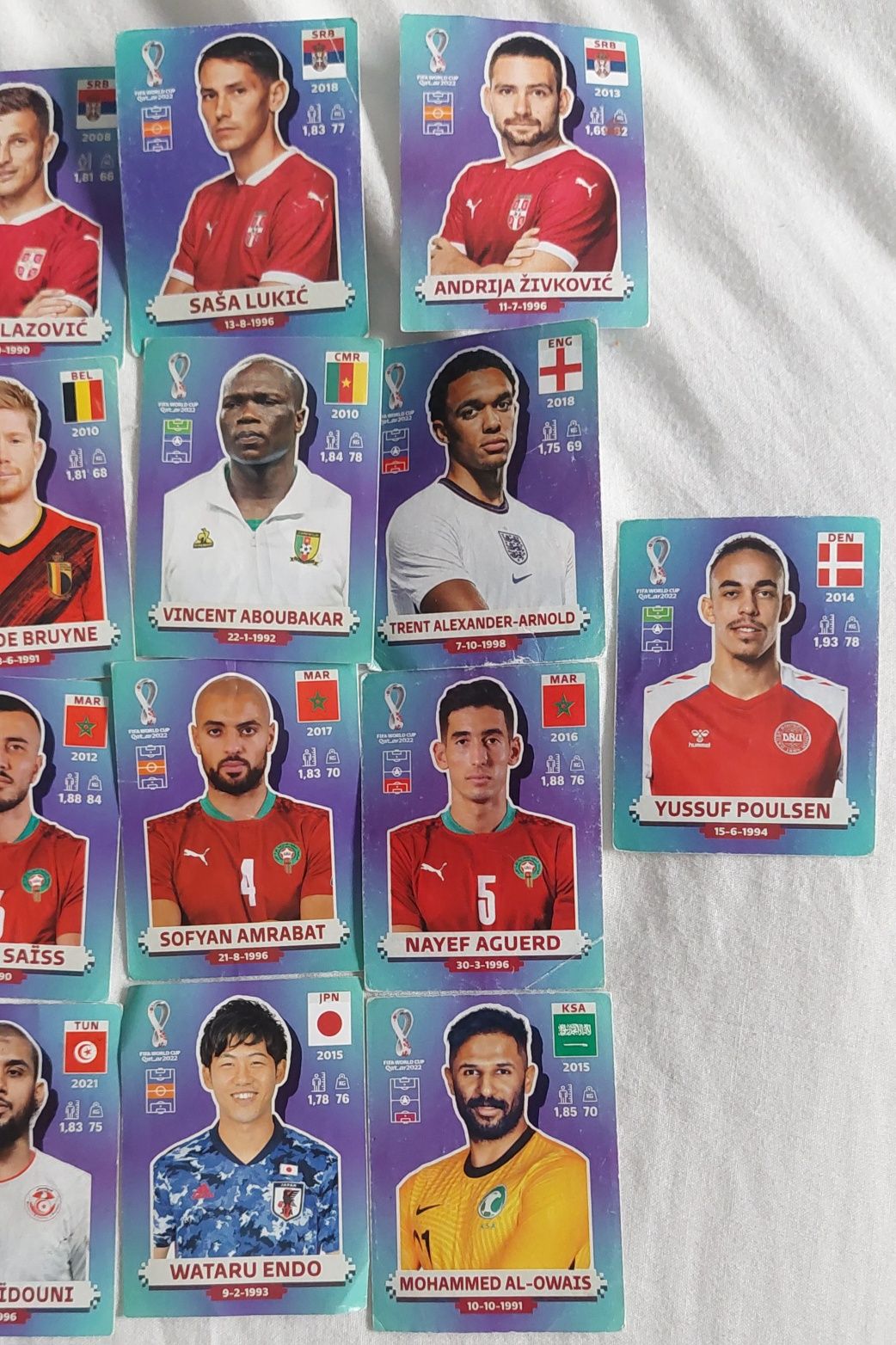 Cromos Mundial Qatar Panini últimos 21 cromos