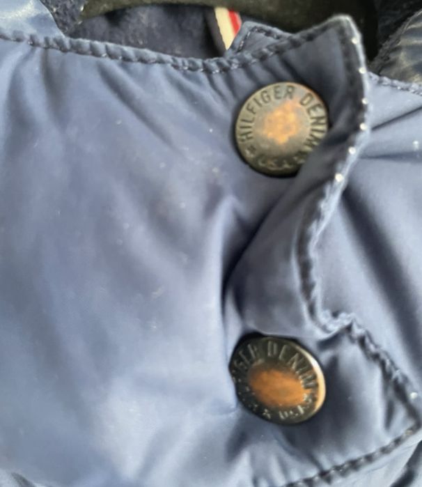 Plaszcz puchowy Tommy hilfiger granatowy roz m