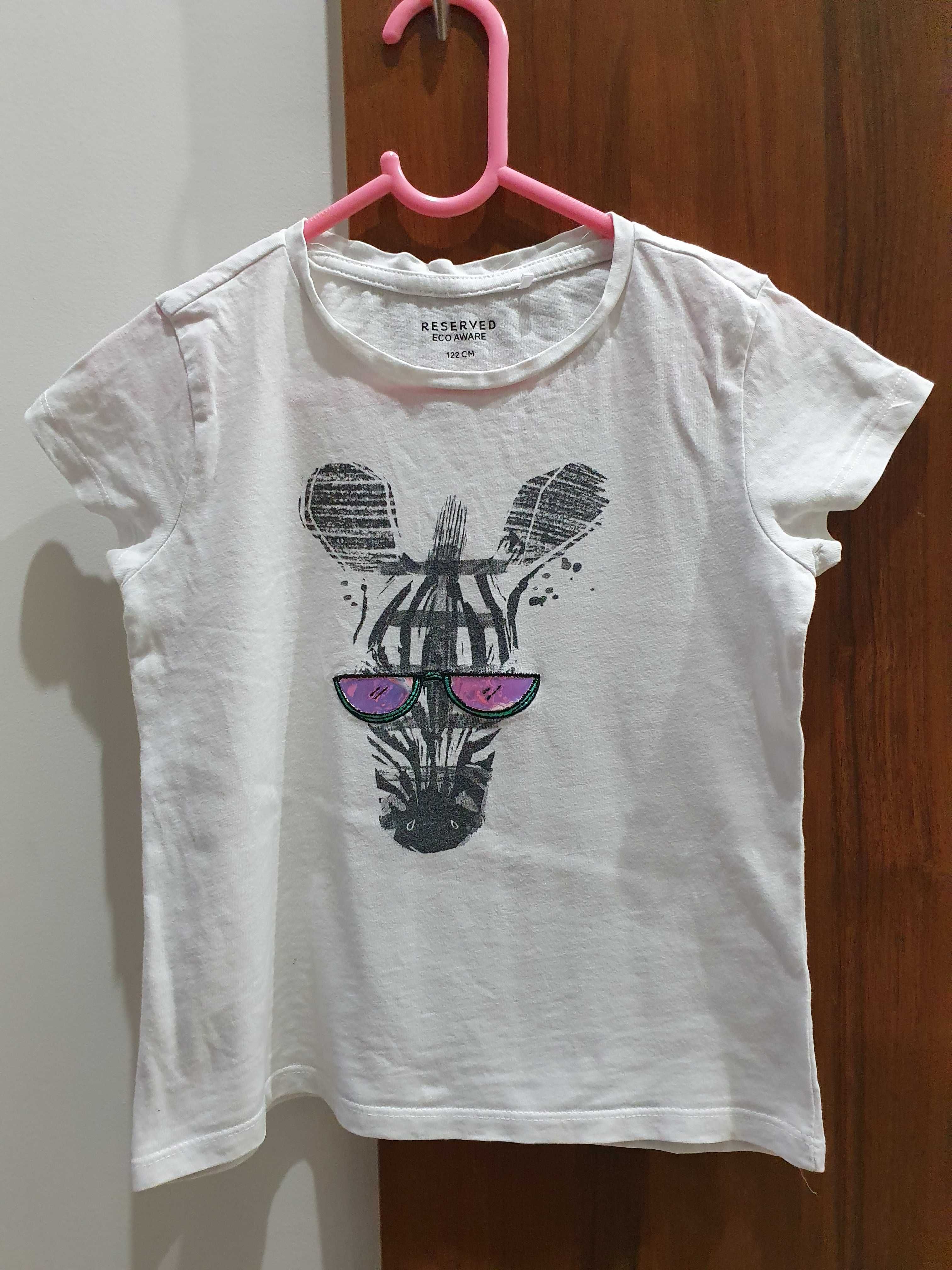 Reserved t-shirt dla dziewczynki rozmiar 122