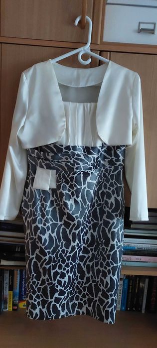 Elegancka sukienka + bolerko na wesele