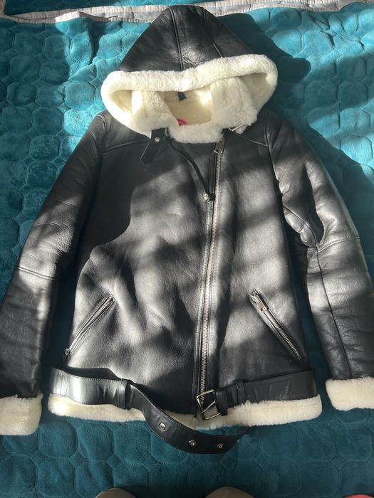 Жіноча дублянка натуральна авіатор