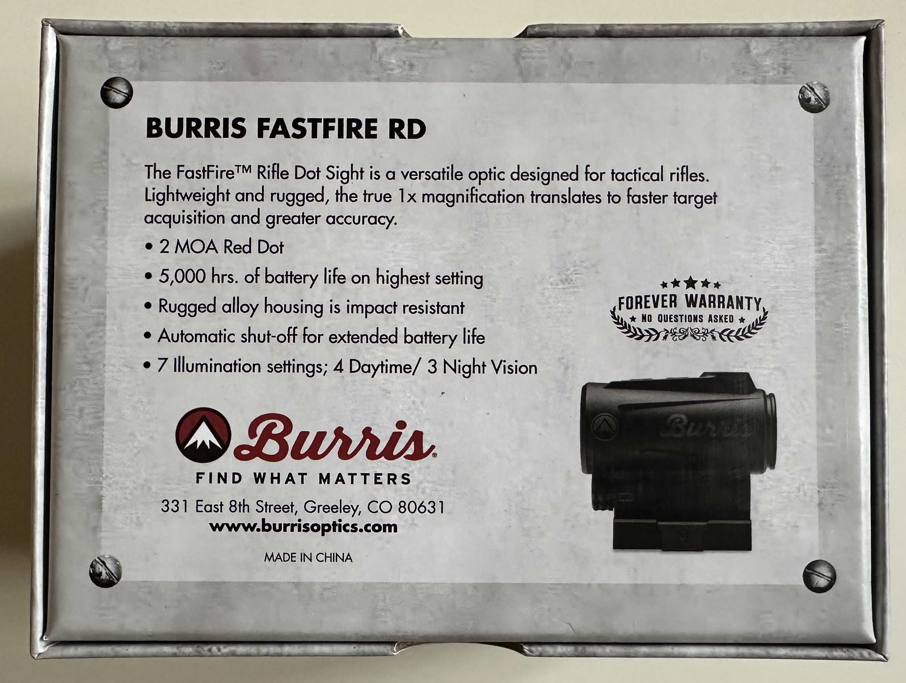 Прицел коллиматорный Burris FastFire™ RD 2 MOA Оригинал из США