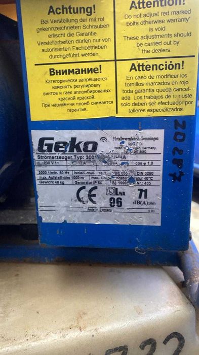 Agregat Prądotwórczy Geko 6501ED NIEMIECKI