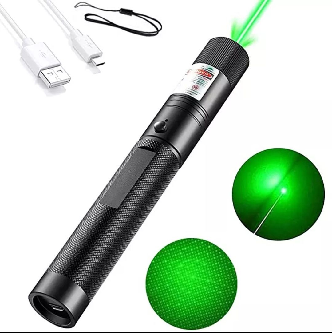 Laser caneta 1mw 1000mt foco ajustável USB