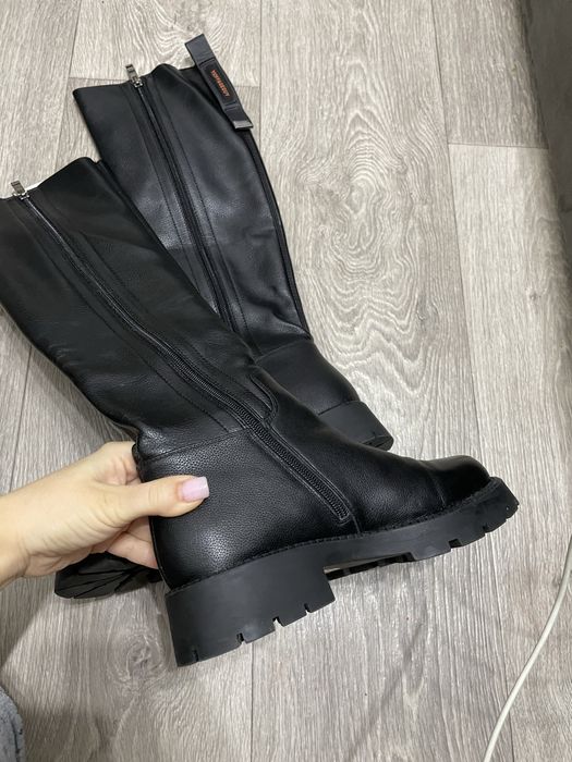 Зимові шкіряні сапоги