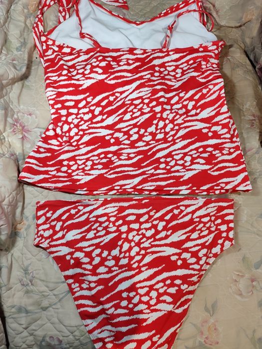 Шикарний стильний купальник танкіні майка та плавки в басейн пляж вели