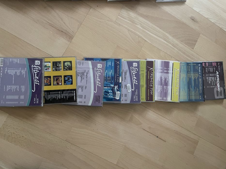 Płyty CD z muzyką do zajęć fitness 9 sztuk