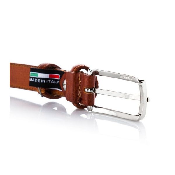 skórzany pasek damski paolo peruzzi wb04-cg - 100 cm
