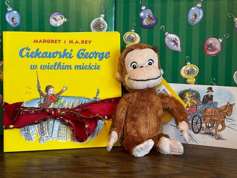 Ciekawski George maskotka 18 cm + książka