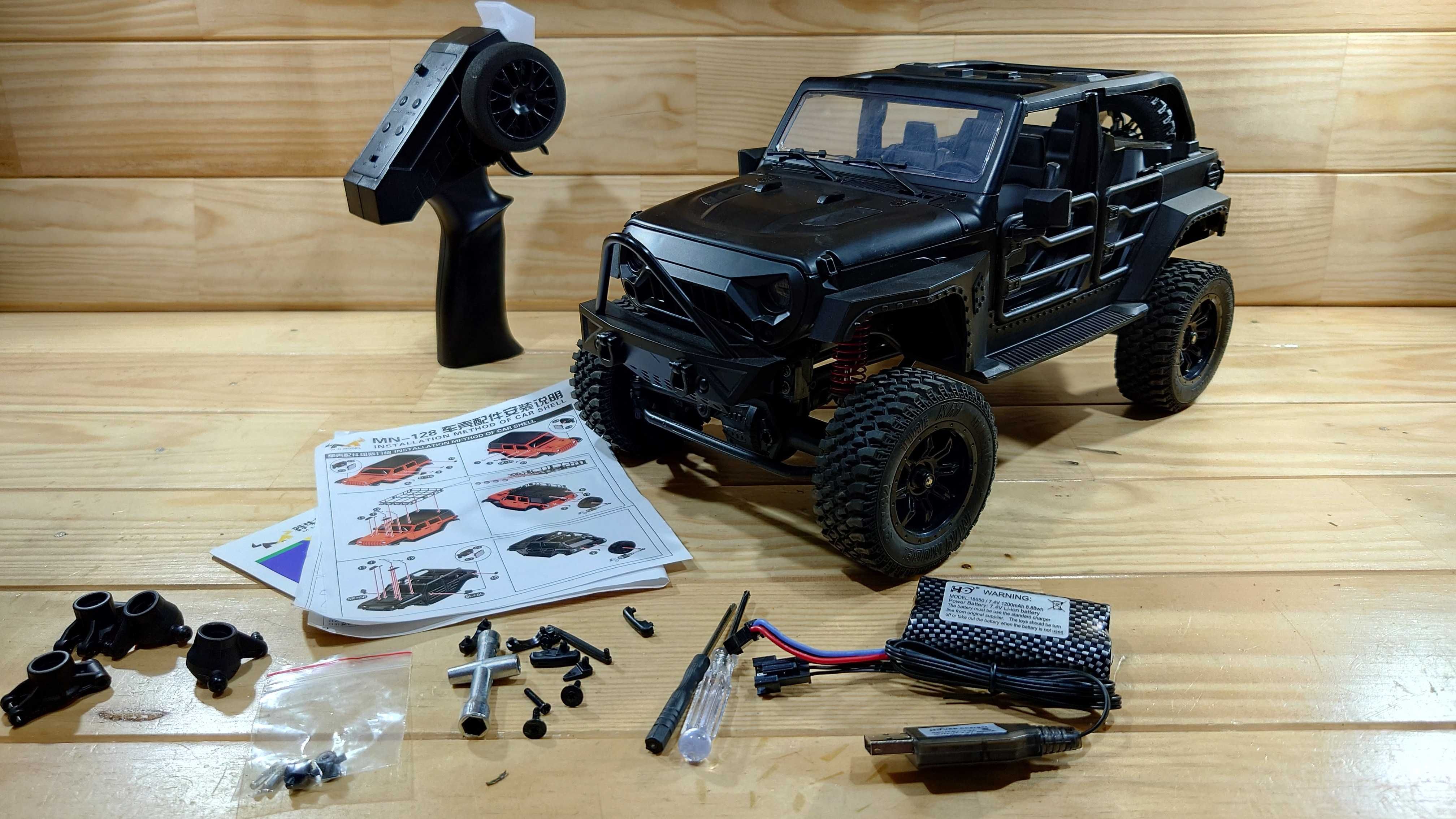 MN Model MN128 carros RC Jeep