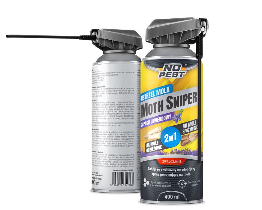 Środek, spray, preparat na mole, do zwalczania moli No Pest® 400ml