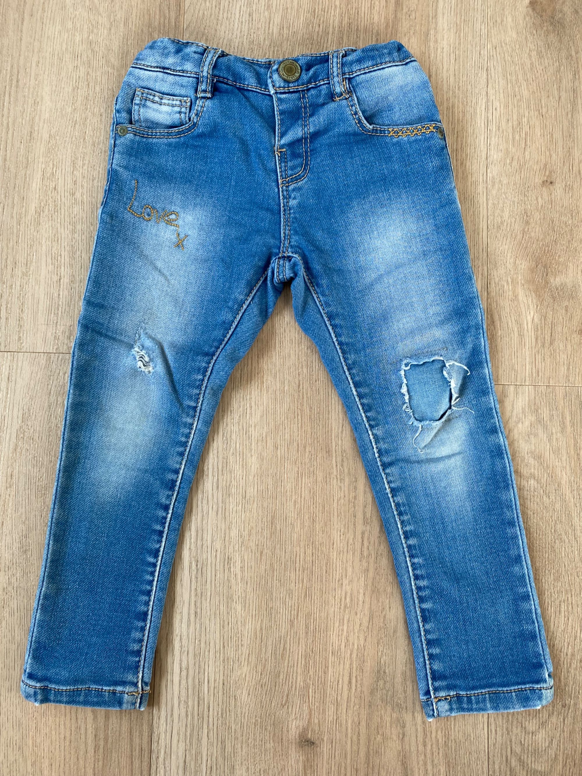 Spodnie jeansy dziewczęce  Zara r. 98