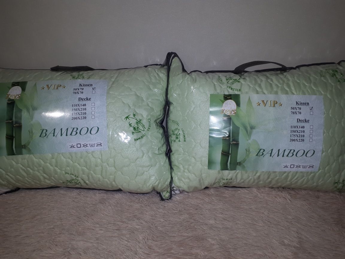Бамбуковые подушки.Антиаллергенные.50×70.70×70.