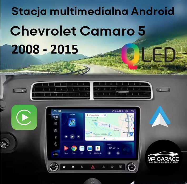 Nawigacja Chevrolet_Camaro_5 CarPlay AndroidAuto 4G LTE Qled