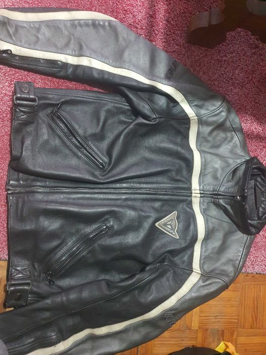 Casaco motard em pele Dainese tamanho L-52
