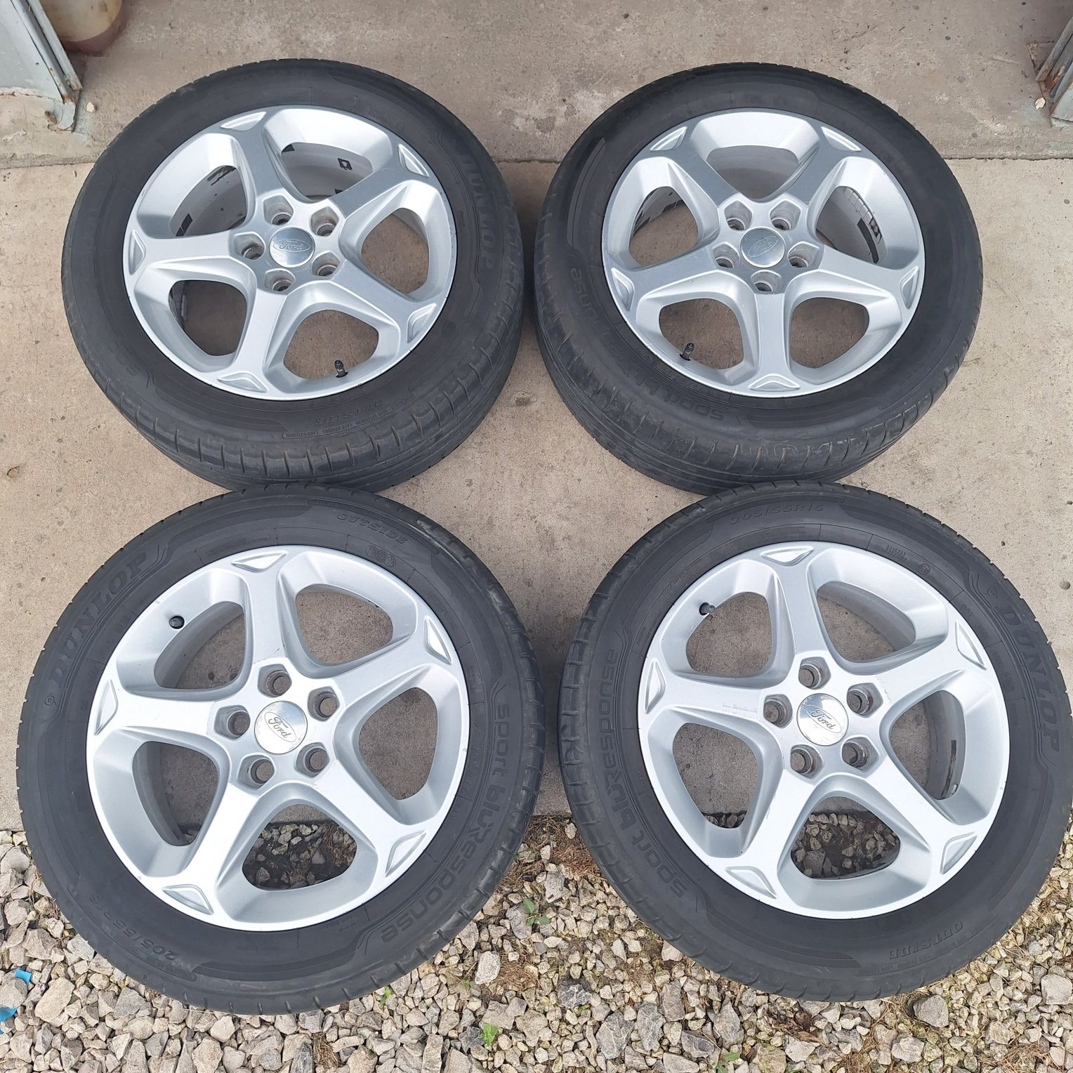 Koła letnie Felgi alu 16 5x108 opony 205/55 16 Ford Focus, C-max