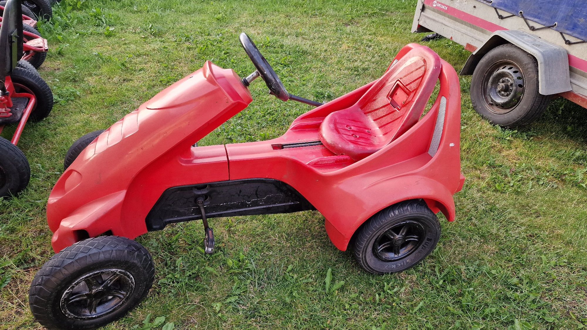 Gokart na pedała pedały okazja zabawka dla dziec okazja trasport i