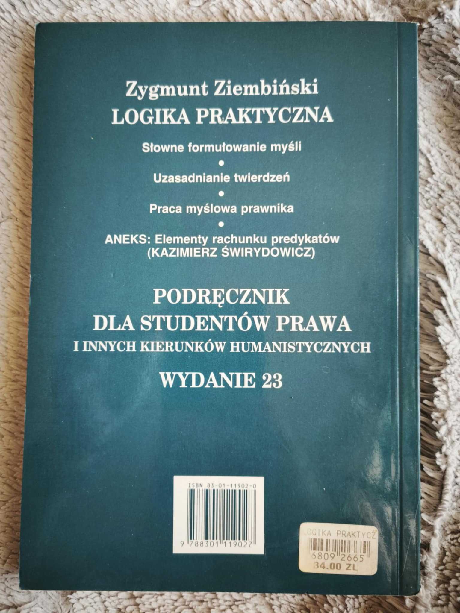 "Logika praktyczna" Zygmunt Ziembiński