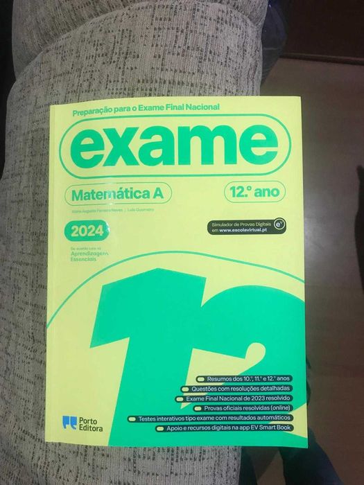 Livro Matemática A 2024 Como Novo, Usado 3x Vezes