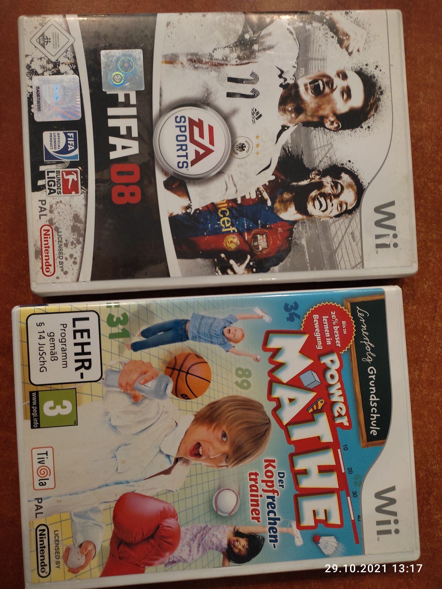 Wii FIFA 08 i matematyka mathe gry na konsole Nintendo