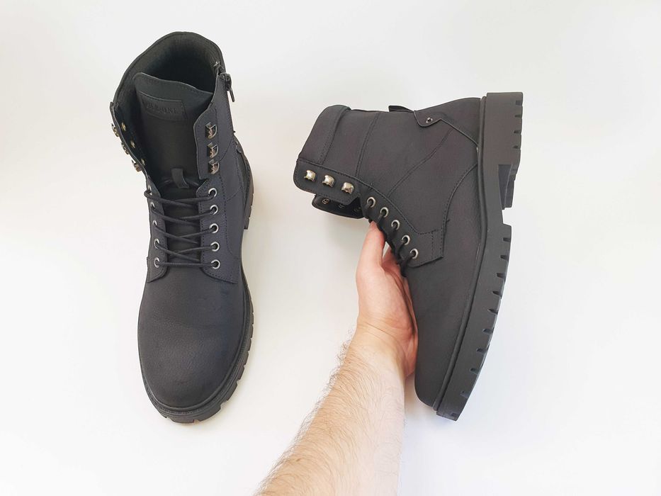 Мужские ботинки PIER ONE 45 29.5 см 10.5 UK черные