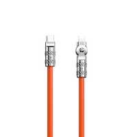 Kabel kątowy USB-C - Lightning 30W 1m rotacja 180° Dudao pomarańczowy