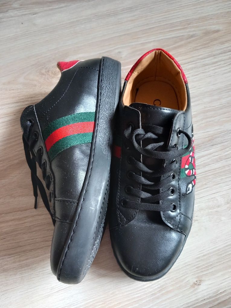 Gucci ace roz 40 buty skórzane