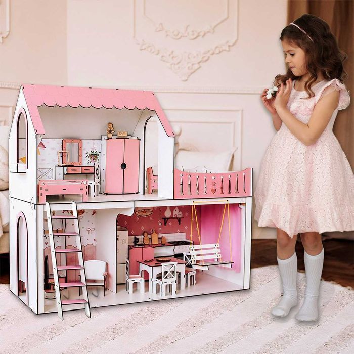 Ляльковий будинок Барбі меблі Вітальня в подарунок Кукольный дом Барби