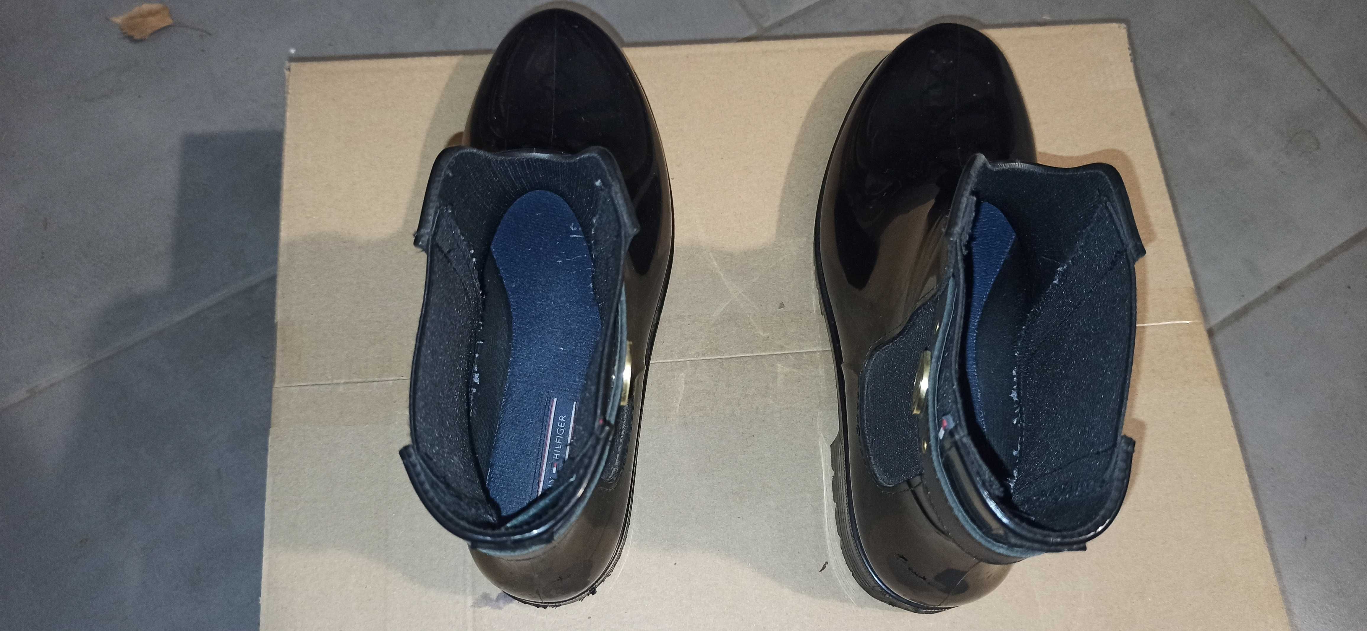 Botki czarne Tommy Hilfiger