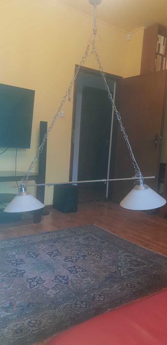 lampa wisząca stal nierdzewna łańcuch