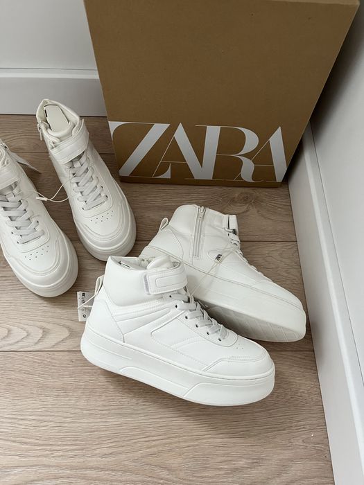 Високі кеди на платформі ZARA хайтопи