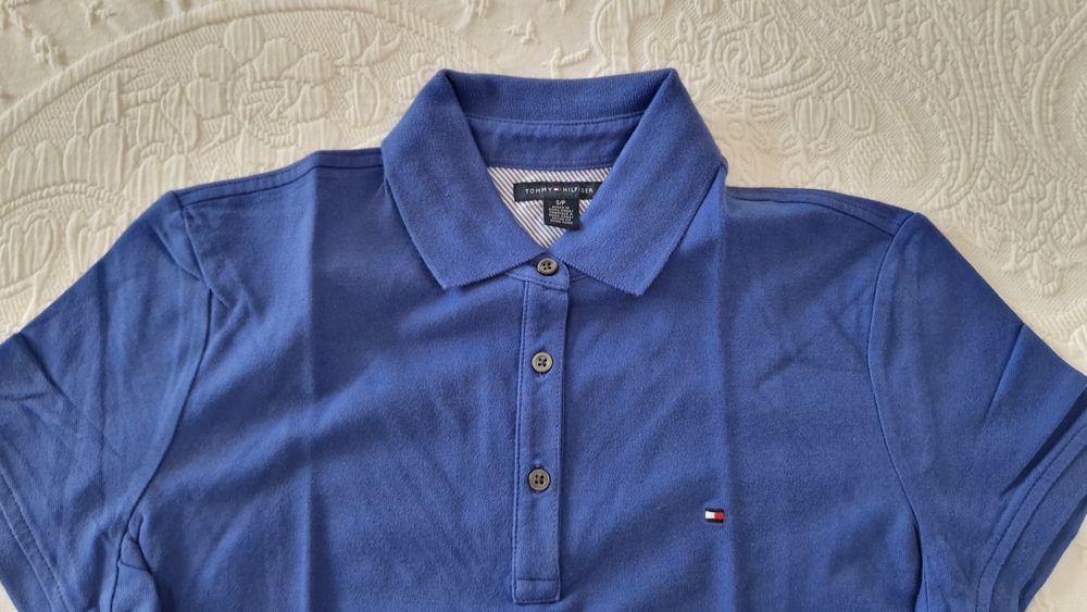 Polo azul Tommy Hilfinger, tamanho S/P