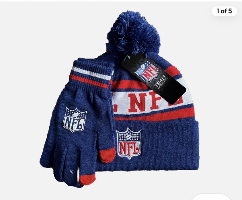 Шапка и перчатки NFL оригинал